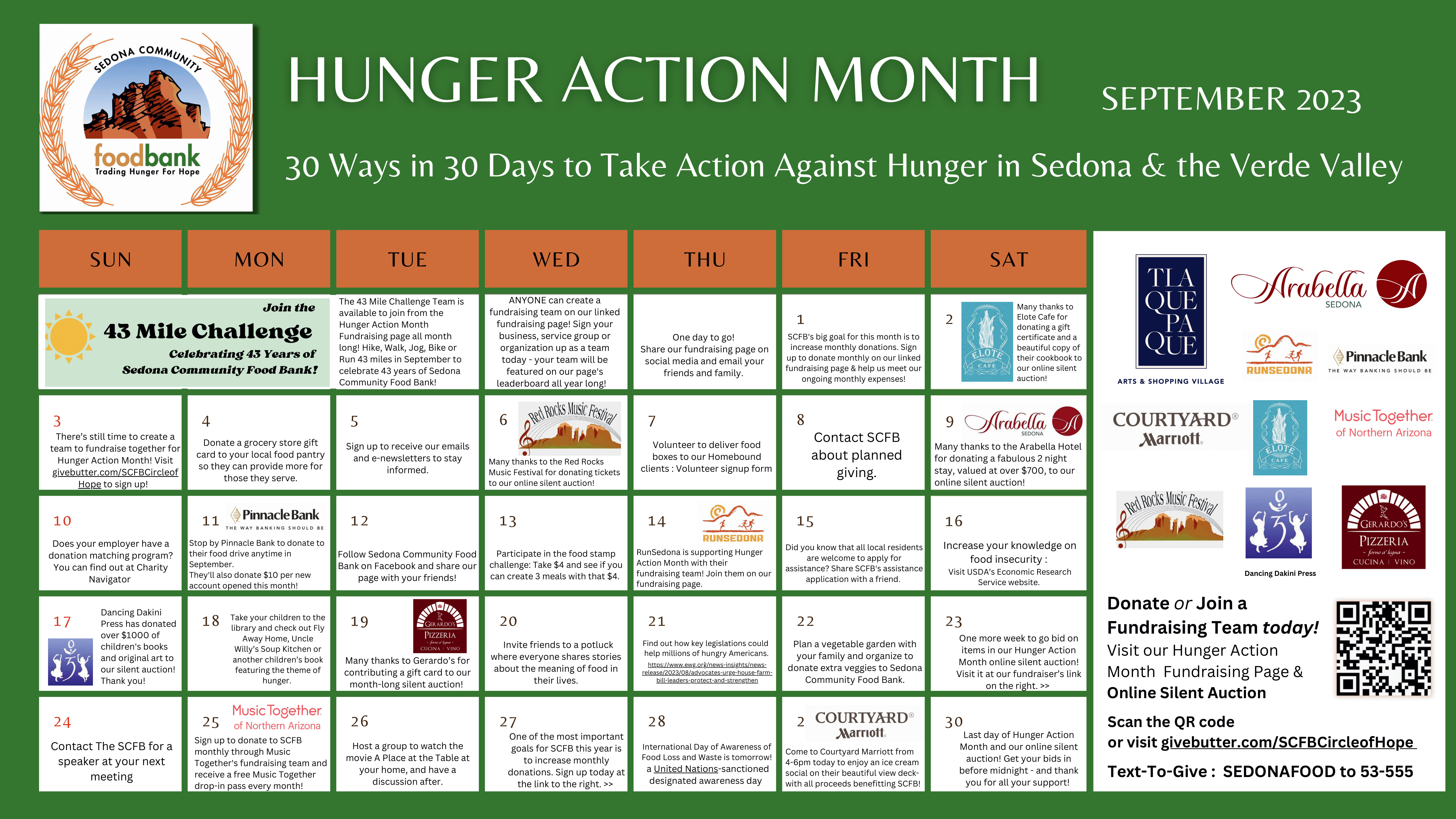 Hunger Action Calendar